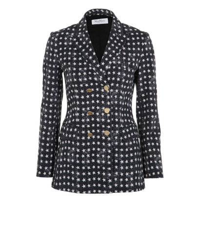 Max Mara Star Print Blazer, &pound;120, Clothing, Cotton, Front view