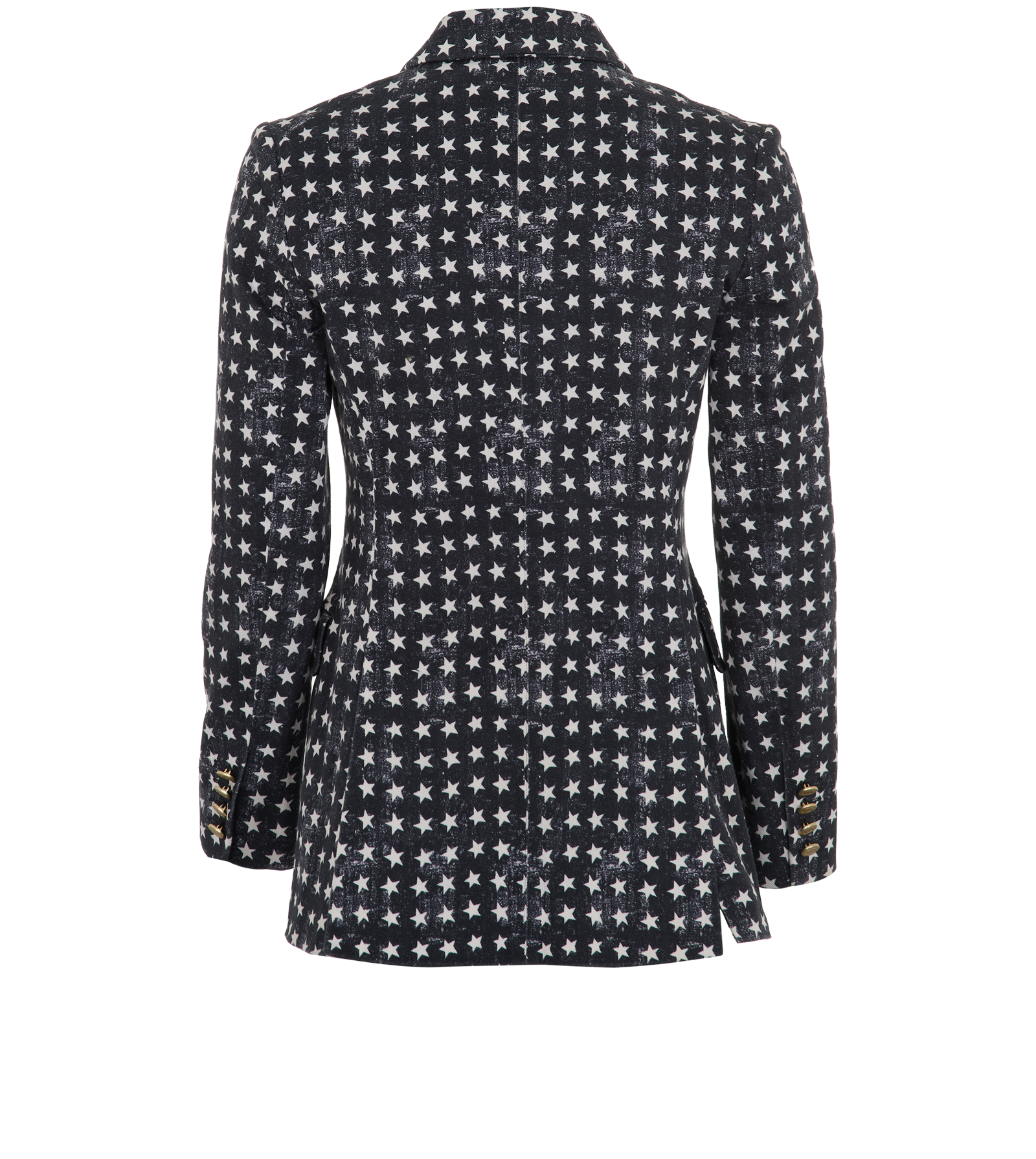Max Mara Star Print Blazer, &pound;120, Clothing, Cotton, Back view