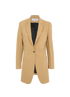 Loewe Single-Breasted Long Blazer, &pound;350, Clothing, Beige, Polyester (Polymer)/Wool, Front view