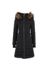 Burberry Hooded Puffer Jacket, &pound;590, Clothing, Black, Down Feathers/Faux Fur, Front view