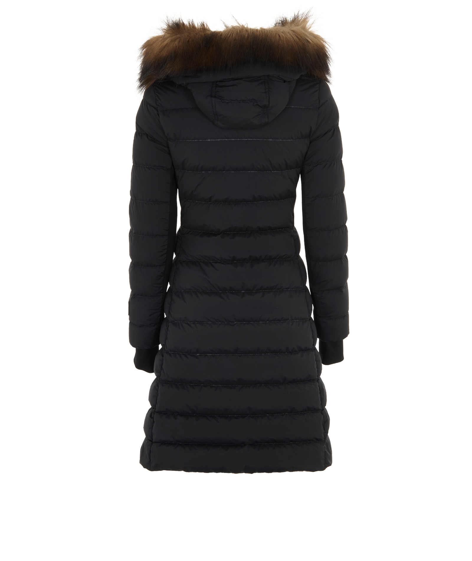 Burberry Hooded Puffer Jacket, &pound;590, Clothing, Black, Down Feathers/Faux Fur, Back view