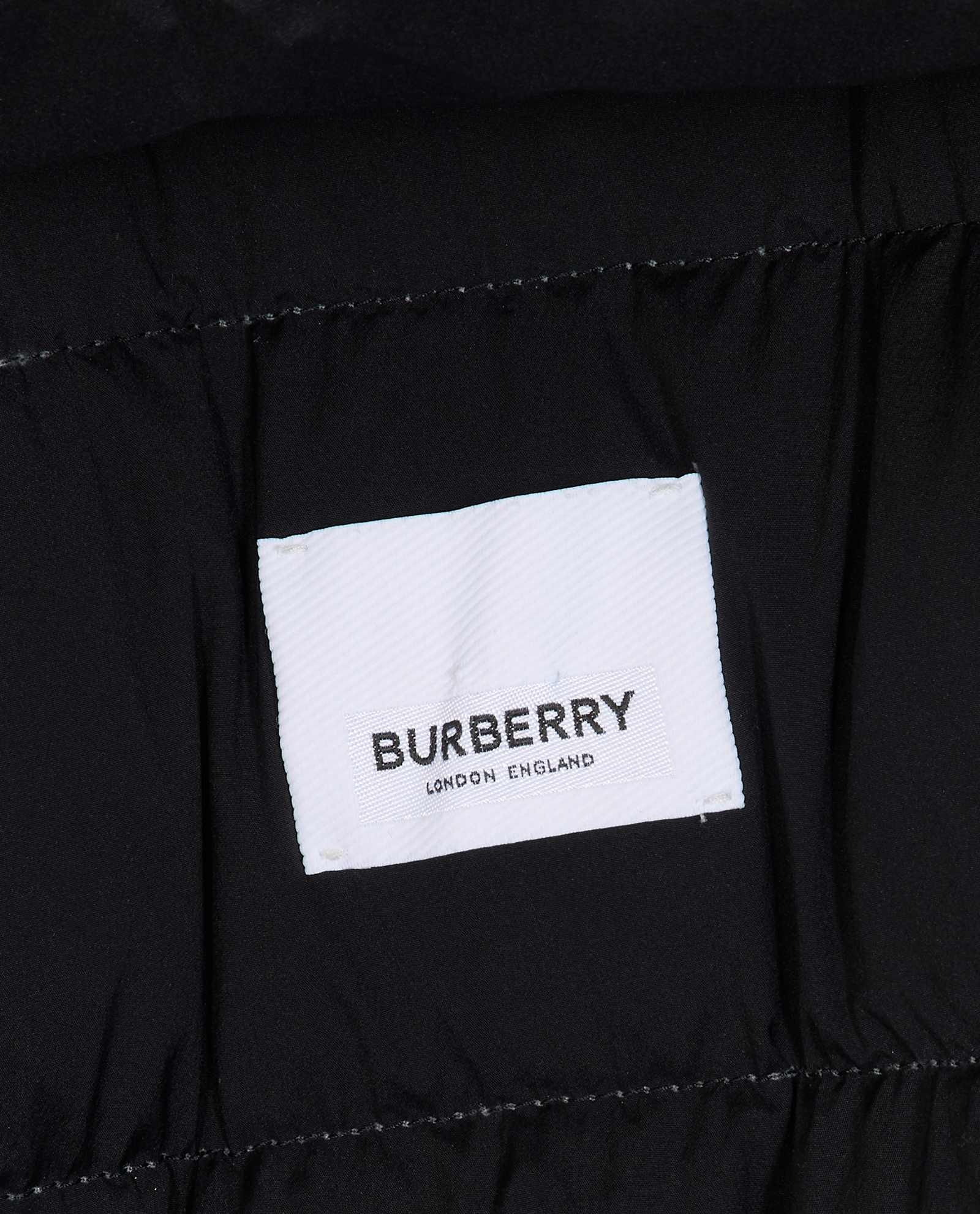 Burberry Hooded Puffer Jacket, &pound;590, Clothing, Black, Down Feathers/Faux Fur, Other view