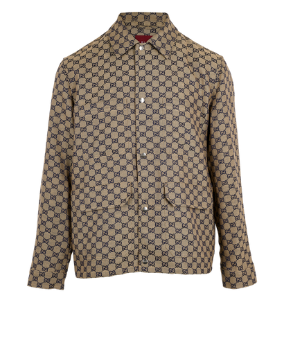 Gucci Monogram Jacket, &pound;950, Clothing, Beige, Linen, Front view