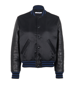 Givenchy Bomber Jacket, Polyester/Leather, Black, UK12, 2*