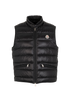 Moncler Gui Gilet, &pound;395, Clothing, Black, Down Feathers, Front view