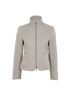 Burberry Quilted Zip-Up Jacket, &pound;180, Clothing, Grey, Polyester Mix, Front view