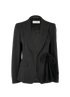 Max Mara Pinstripe Blazer, &pound;240, Clothing, Black, Wool, Front view