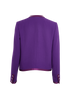 Dolce & Gabbana Trimmed Short Jacket, £750, Clothing, Purple, Silk/Wool, Back view