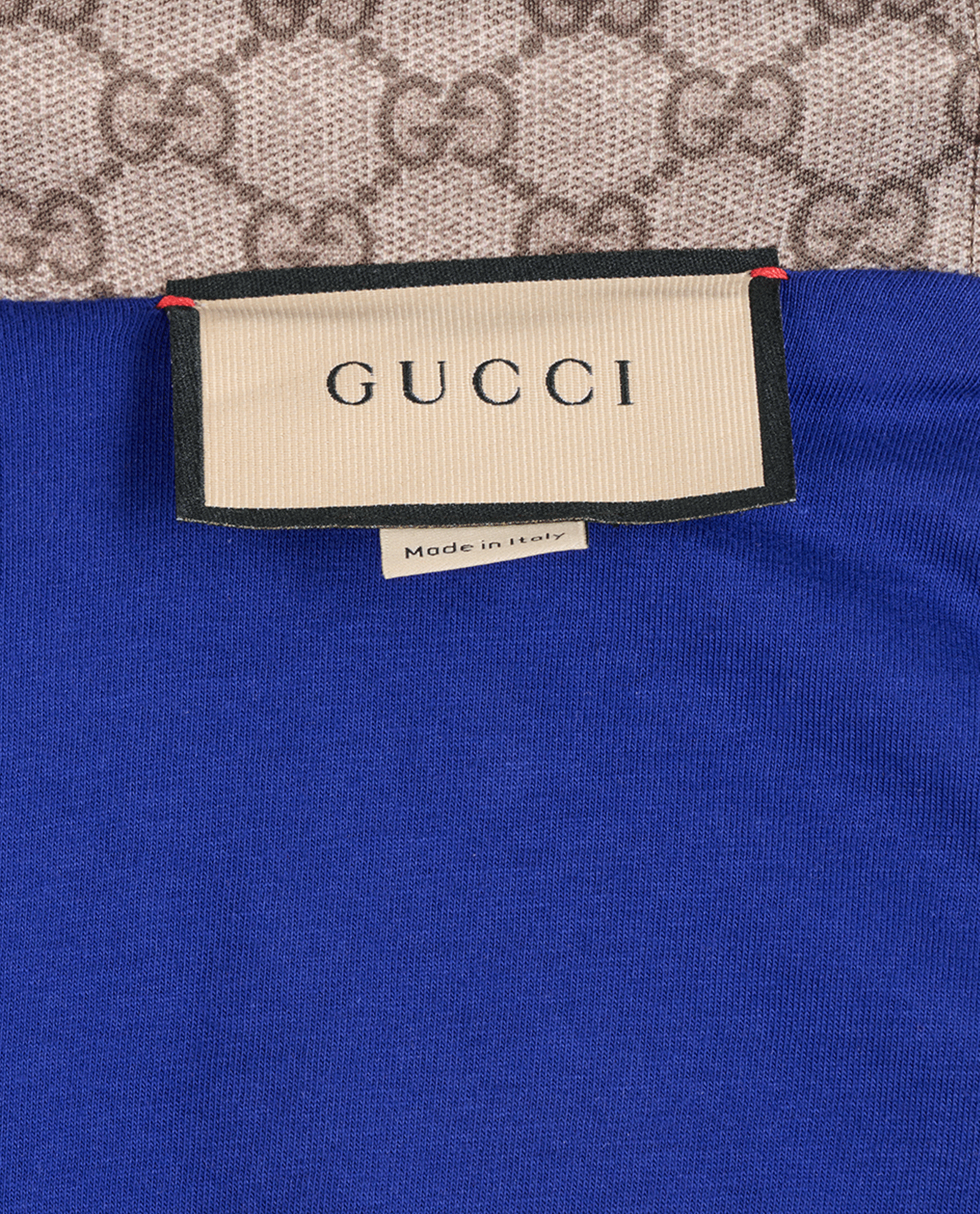 Gucci GG Crop Jacket, &pound;350, Clothing, Blue/Brown/Orange, Polyester (Polymer), Other view