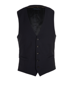 Gucci Waistcoat, Mens, Wool/Mohair, Black, Sz S, 3*