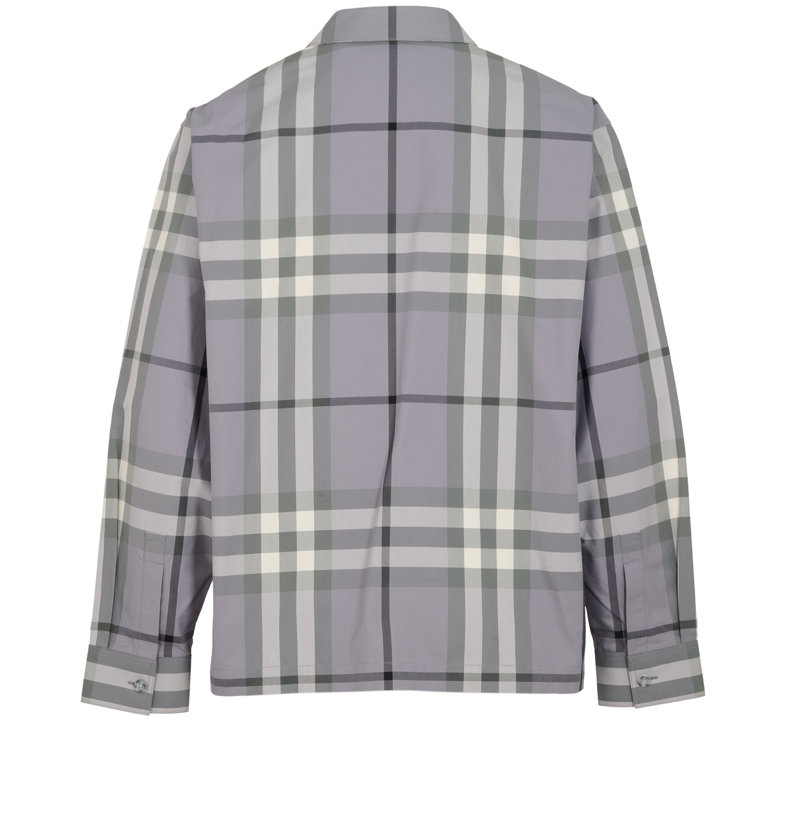 Burberry Harrington Check Jacket, &pound;320, Clothing, Grey, Cotton, Back view