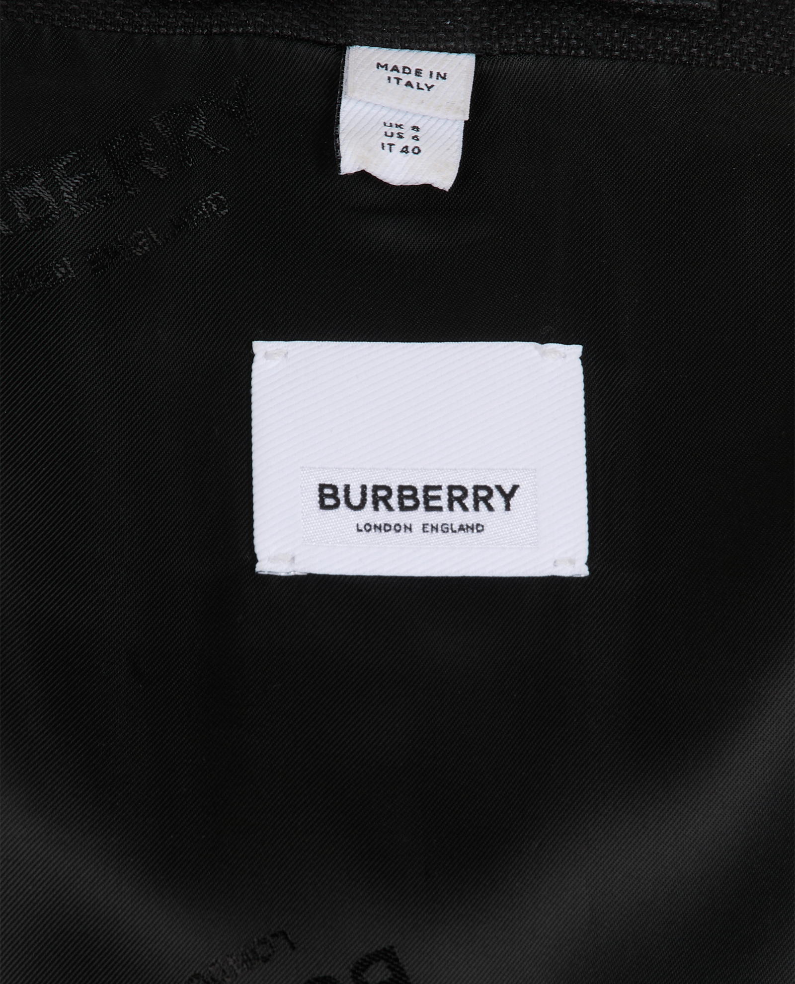 Burberry Double Breasted Blazer, &pound;550, Clothing, Black, Wool, Other view