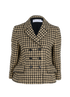 Christian Dior Houndstooth Jacket, &pound;850, Clothing, Beige/Black, Cotton/Silk, Front view