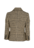 Christian Dior Houndstooth Jacket, &pound;850, Clothing, Beige/Black, Cotton/Silk, Back view