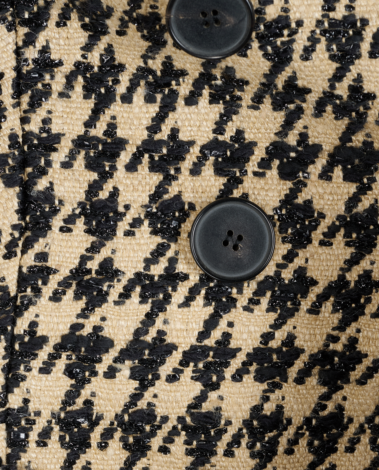 Christian Dior Houndstooth Jacket, &pound;850, Clothing, Beige/Black, Cotton/Silk, Other view