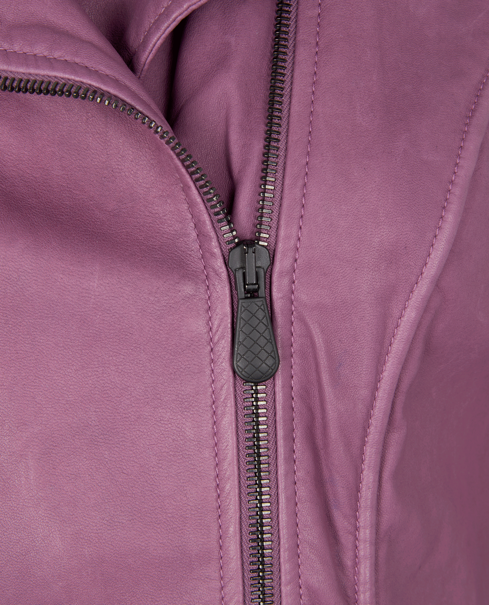 Bottega Veneta Biker Jacket, &pound;350, Clothing, Purple, Leather, Other view