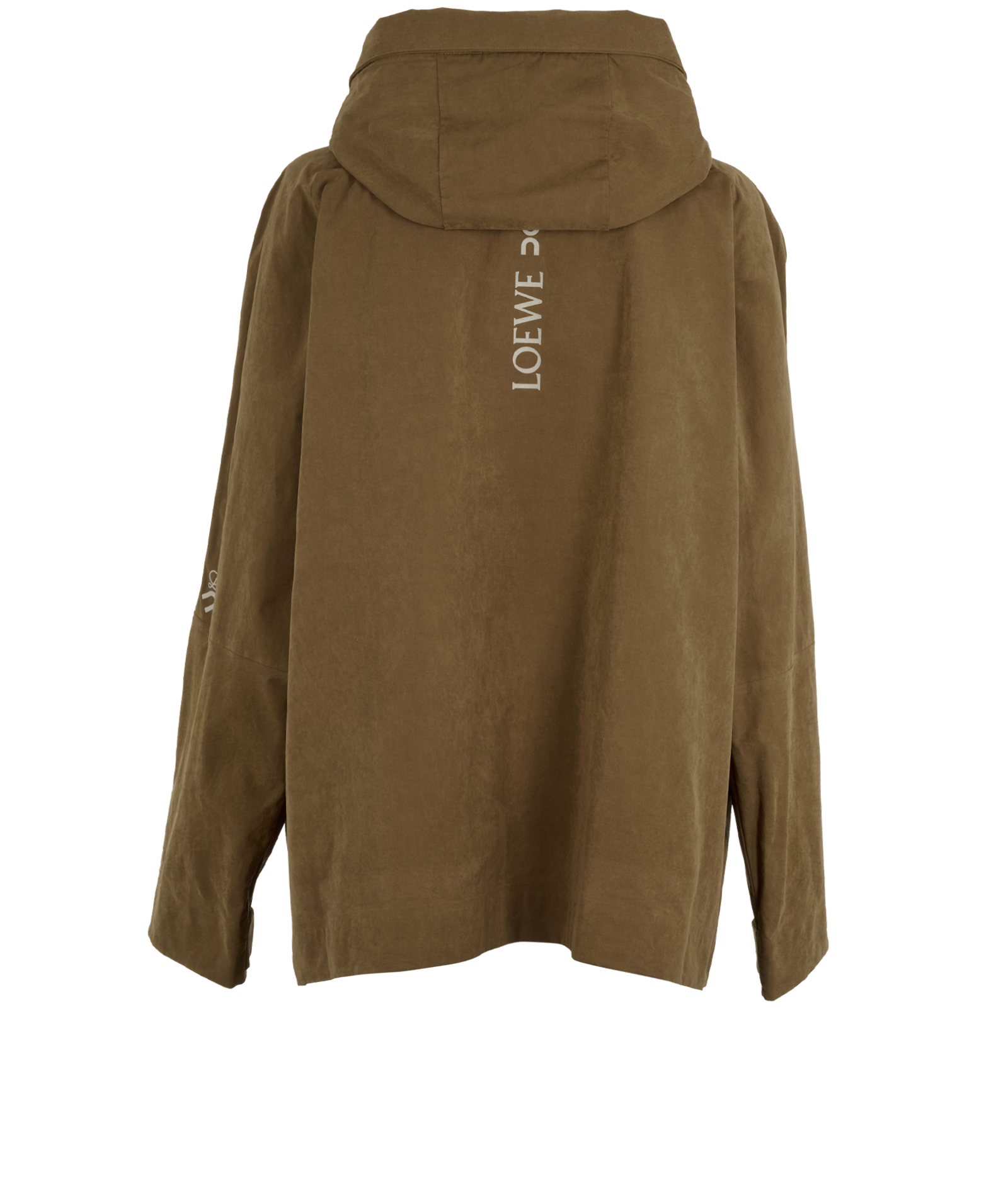 Loewe X On Short Parka, &pound;900, Clothing, Brown, Cotton/Polyester Mix, Back view