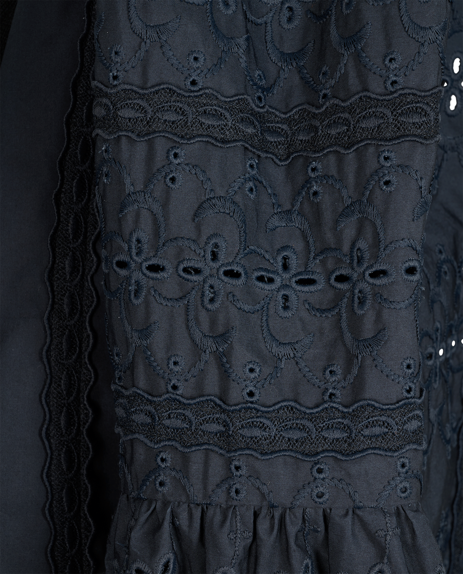 Louis Vuitton Broderie Anglaise Jacket, &pound;430, Clothing, Navy, Cotton, Other view