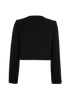 Self Portrait Crepe Jacket, &pound;195, Clothing, Black, Polyester (Polymer), Back view