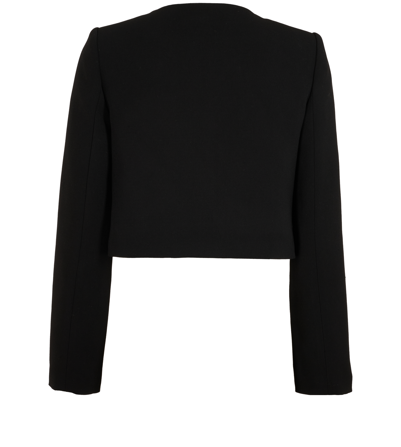 Self Portrait Crepe Jacket, &pound;195, Clothing, Black, Polyester (Polymer), Back view