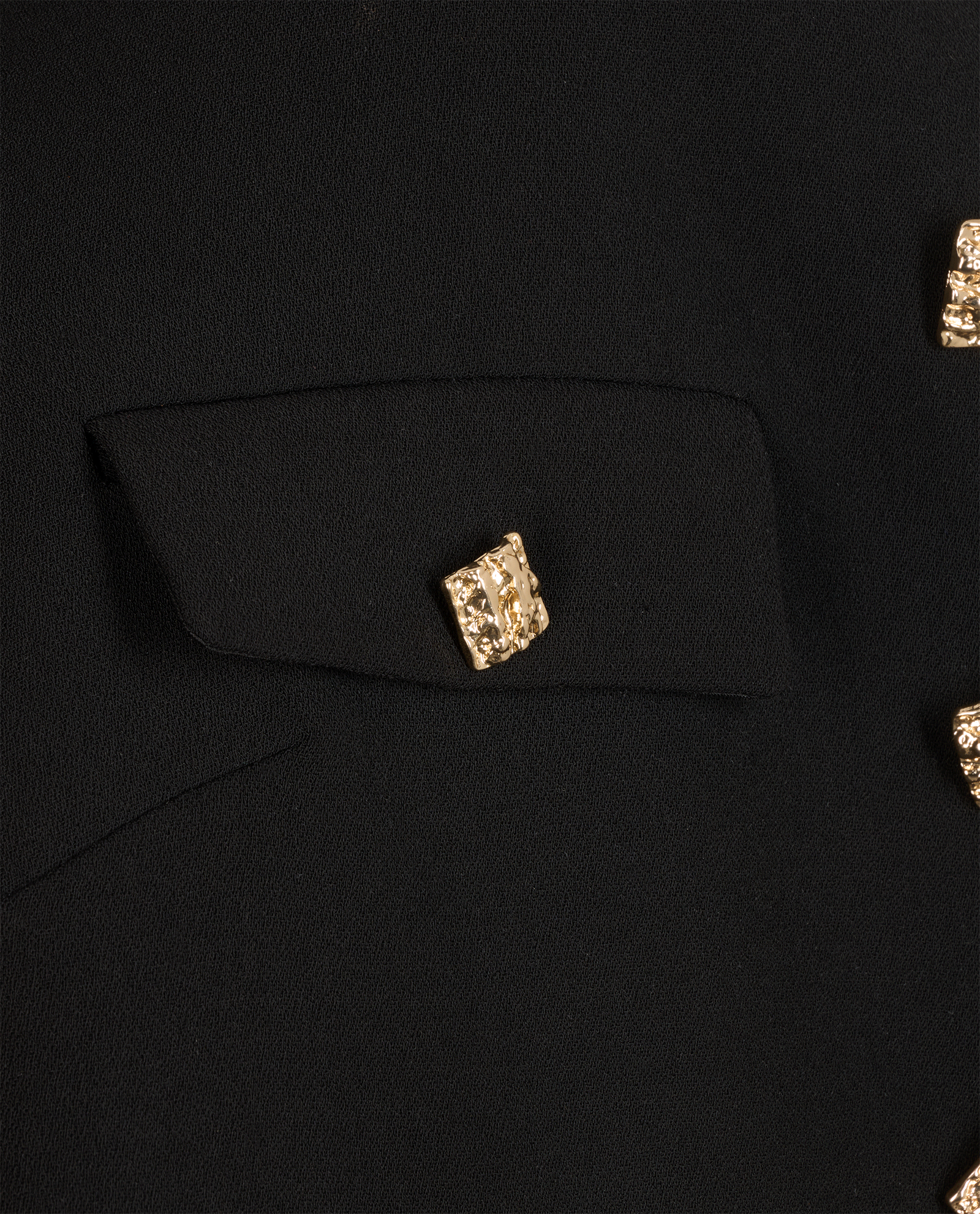 Self Portrait Crepe Jacket, &pound;195, Clothing, Black, Polyester (Polymer), Other view