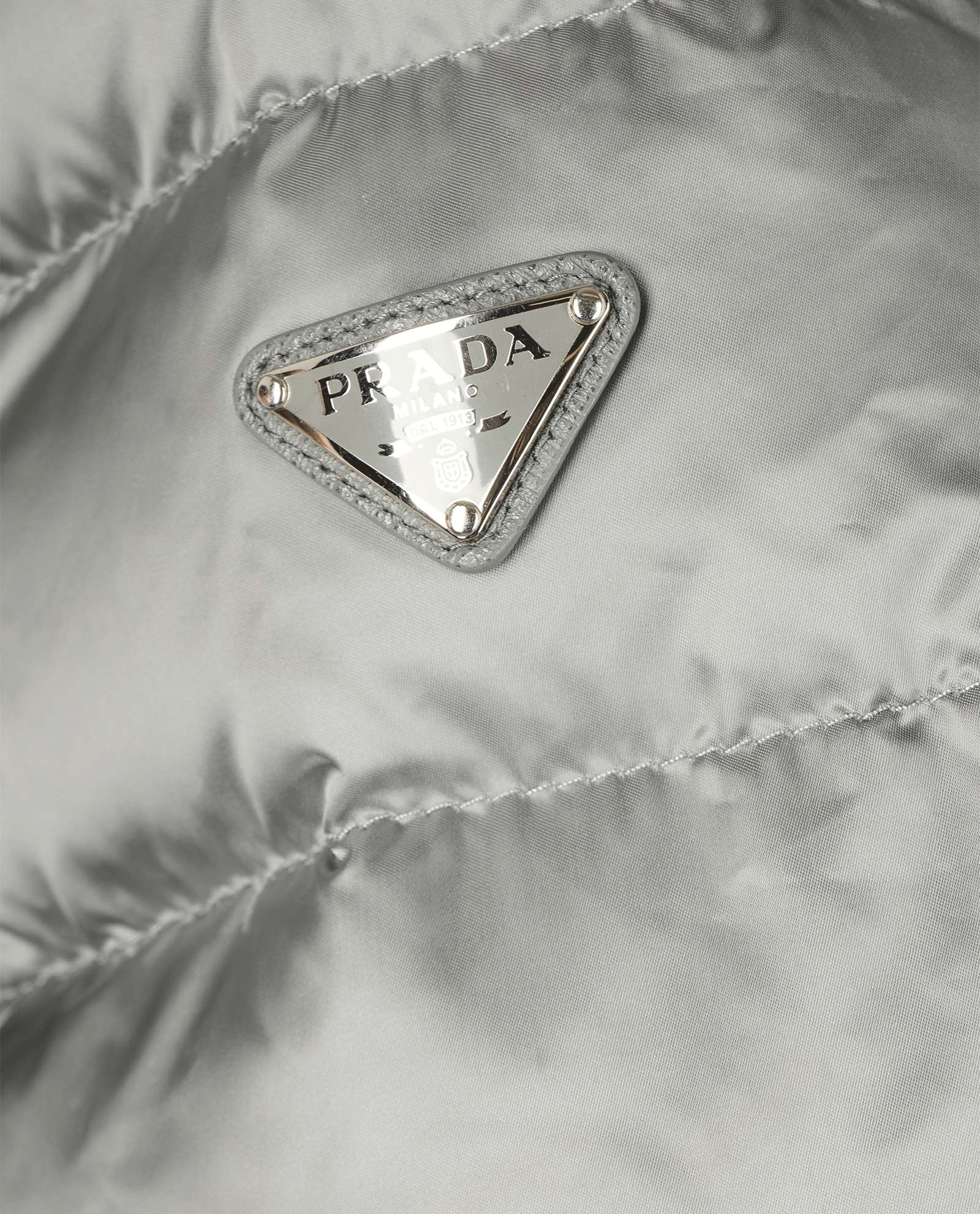 Prada Puffer Jacket, &pound;450, Clothing, Grey, Down Feathers, Other view