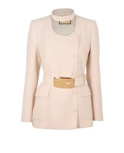 Gucci Belted Jacket, Wool, Pink, UK8, 3*