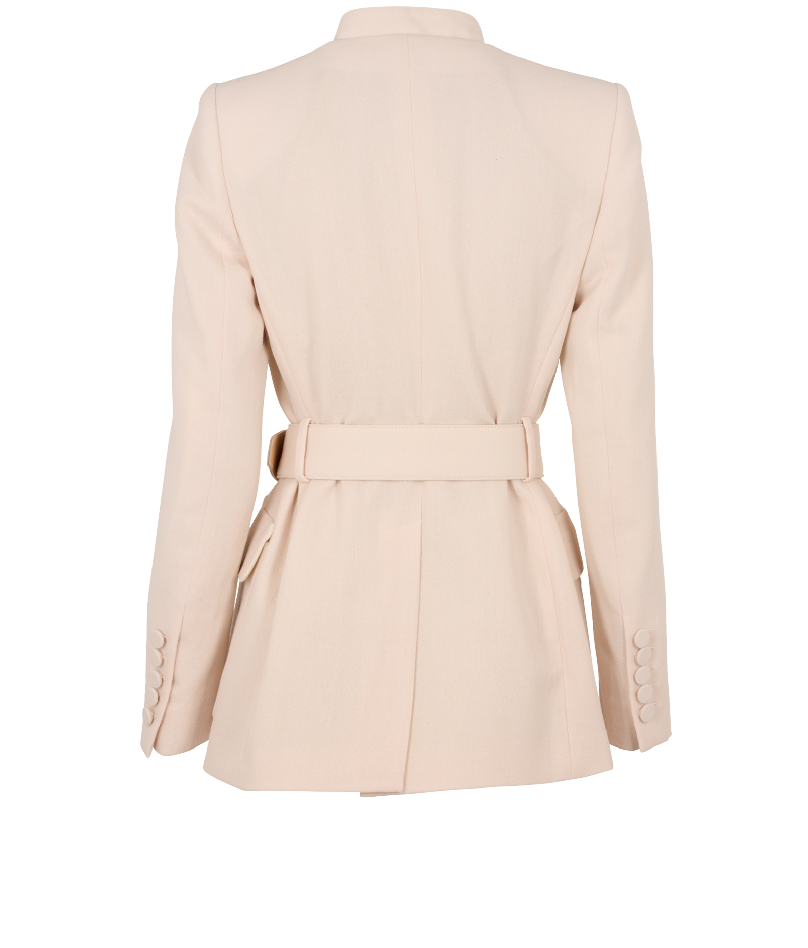 Gucci Belted Jacket, &pound;550, Clothing, Pink, Wool, Back view
