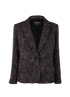 Chanel 2022 Metallic Tweed Jacket, &pound;1,500, Clothing, Black/Pink, Acetate/Wool, Front view