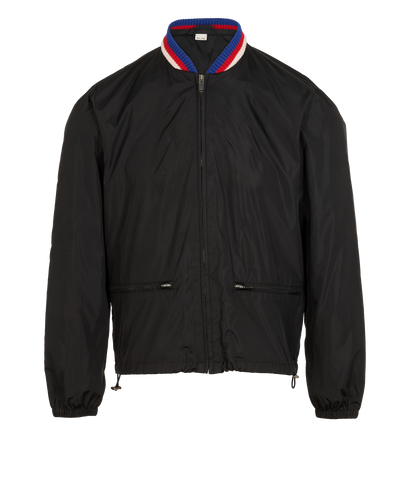Gucci Logo Windbreaker, &pound;450, Clothing, Black, Polyester (Polymer), Front view