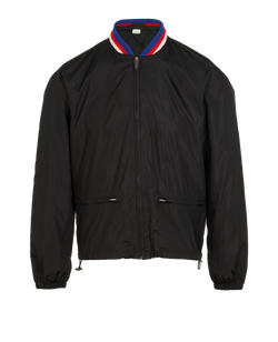 Gucci Logo Windbreaker, Mens, Poly, Black, Sz S, 2*