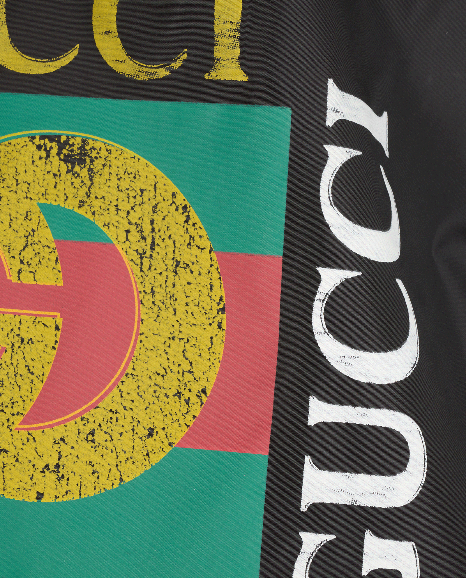 Gucci Logo Windbreaker, &pound;450, Clothing, Black, Polyester (Polymer), Other view