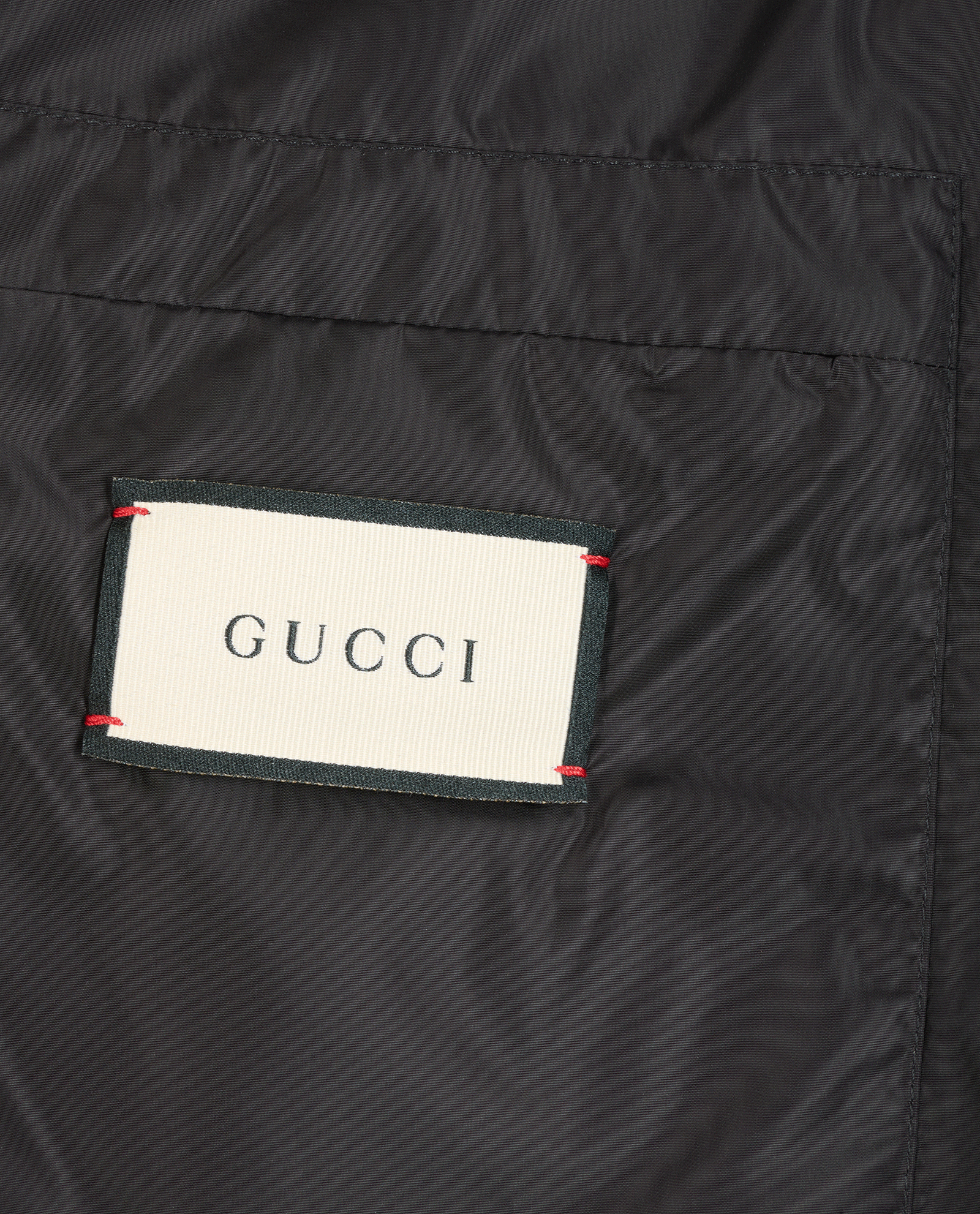 Gucci Logo Windbreaker, &pound;450, Clothing, Black, Polyester (Polymer), Other view