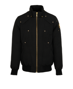 Moose Knuckles Bomber Jacket, Mens, Down/Feather, Black, Sz XL, 3*