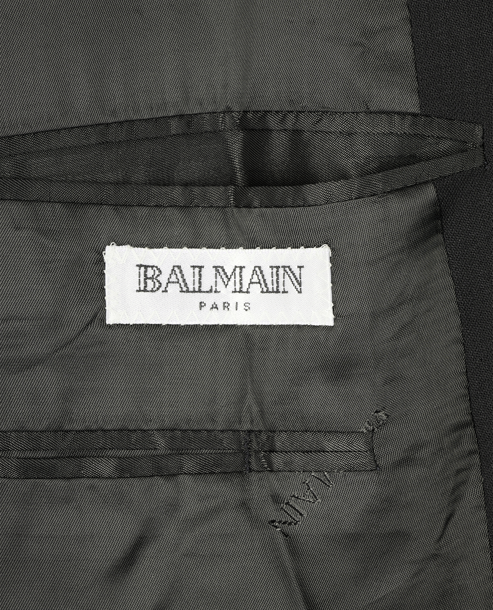 Balmain Vintage Oversized Long Blazer, &pound;240, Clothing, Black, Wool, Other view