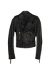 Balenciaga Biker Jacket, &pound;290, Clothing, Black, Leather, Front view