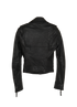 Balenciaga Biker Jacket, &pound;290, Clothing, Black, Leather, Back view