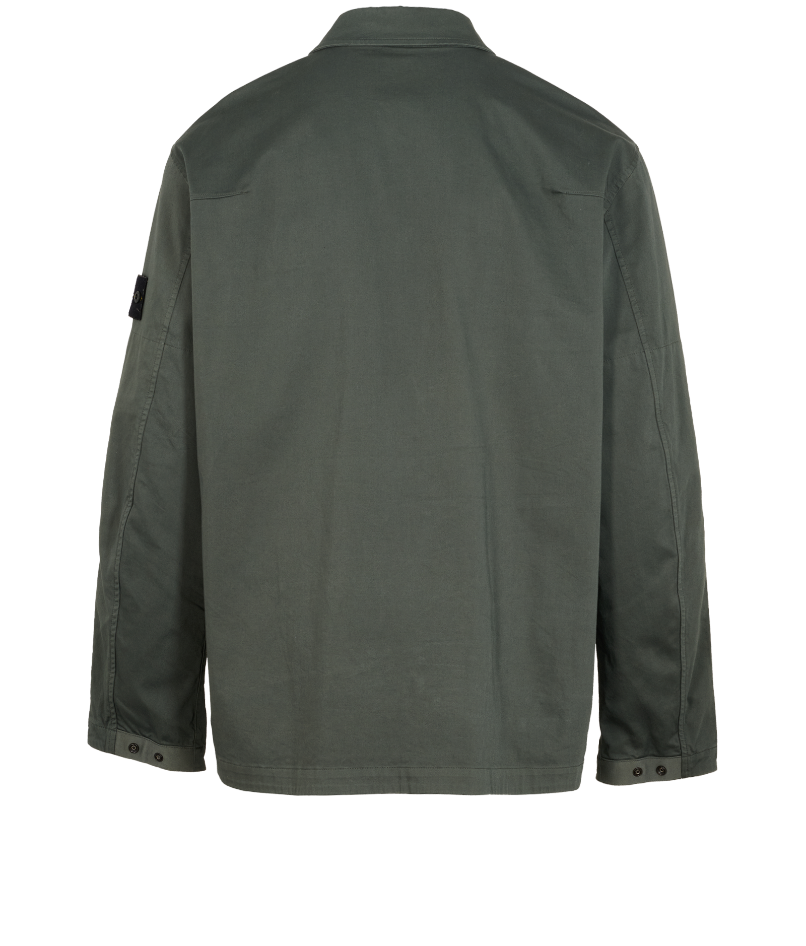 Stone island Zipped Over Shirt, &pound;190, Clothing, Green, Cotton, Back view
