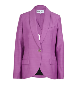 Loewe Cut Out Blazer, Wool, Purple, UK10, 2*