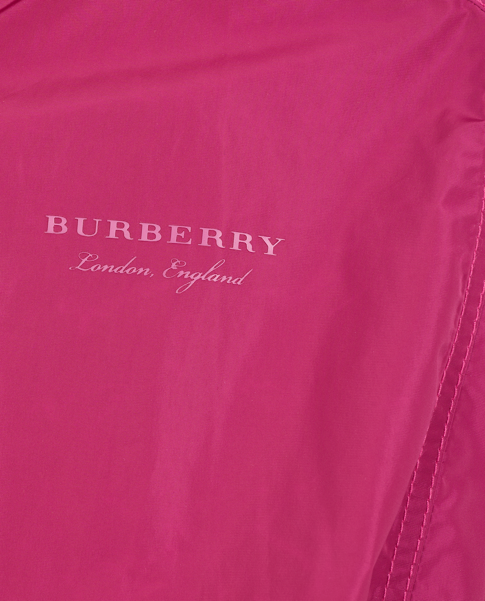 Burberry Logo Bomber Jacket, &pound;350, Clothing, Burgundy, Polyester Mix, Other view