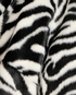 Rotate Zebra Cropped Jacket, &pound;220, Clothing, Black/White, Faux Fur, Other view