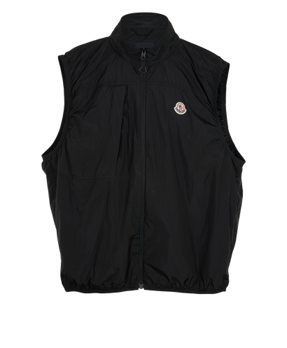 Moncler Arashi Gilet, &pound;230, Clothing, Black, Polyester (Polymer), Front view