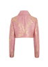 Dolce & Gabbana Cropped Jacquard Jacket, &pound;220, Clothing, Pink, Polyester (Polymer), Back view