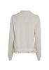 Moncler Knitted Bomber Jacket, &pound;220, Clothing, White, Polyester (Polymer), Back view