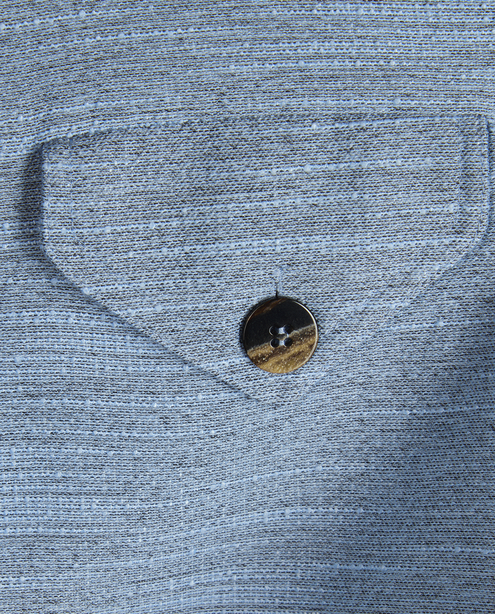 Ganni Slub Woven Jacket, &pound;120, Clothing, Blue, Polyester (Polymer), Other view