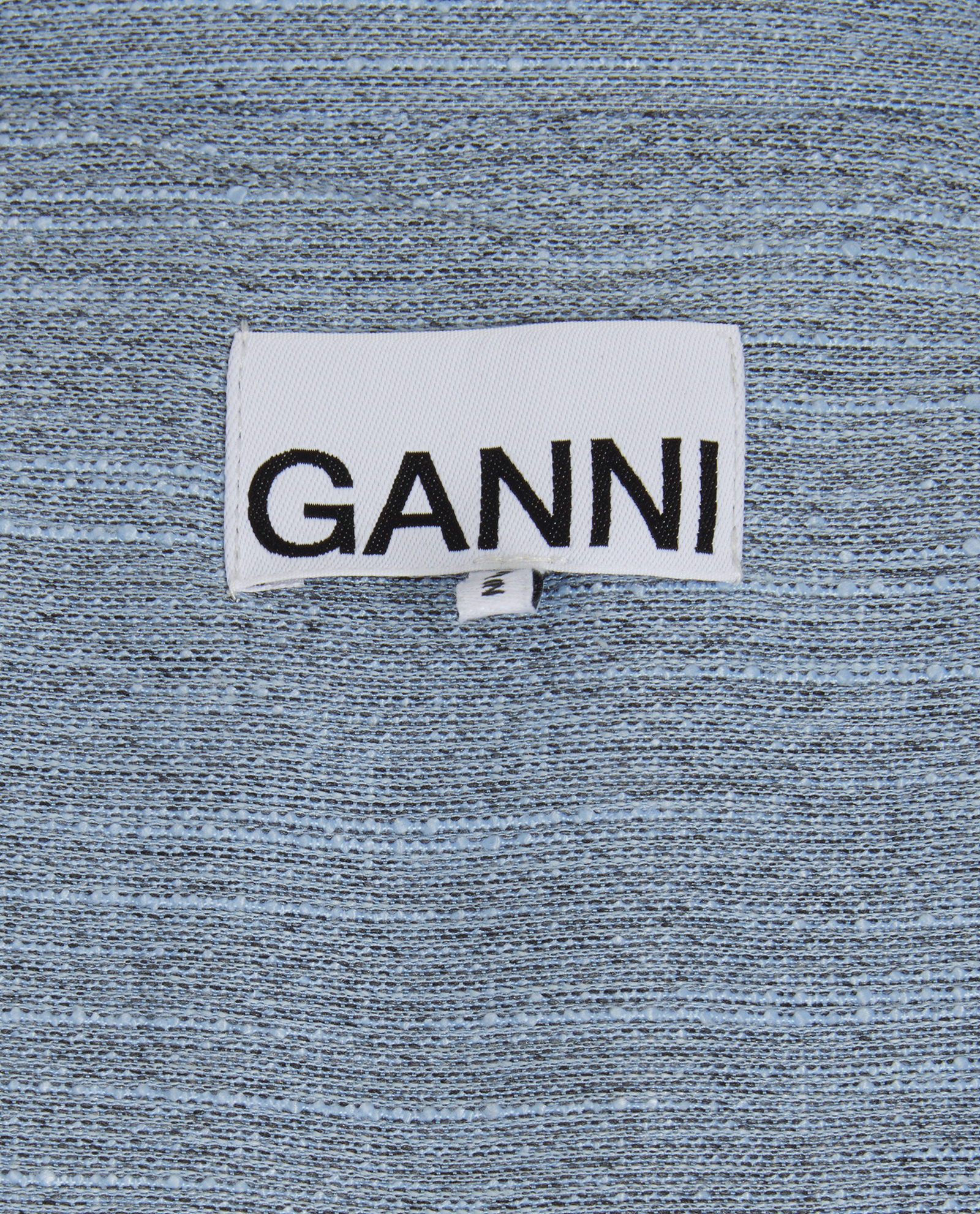Ganni Slub Woven Jacket, &pound;120, Clothing, Blue, Polyester (Polymer), Other view