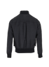 Saint Laurent Harrington Bomber Jacket, &pound;450, Clothing, Grey, Cotton/Modal, Back view