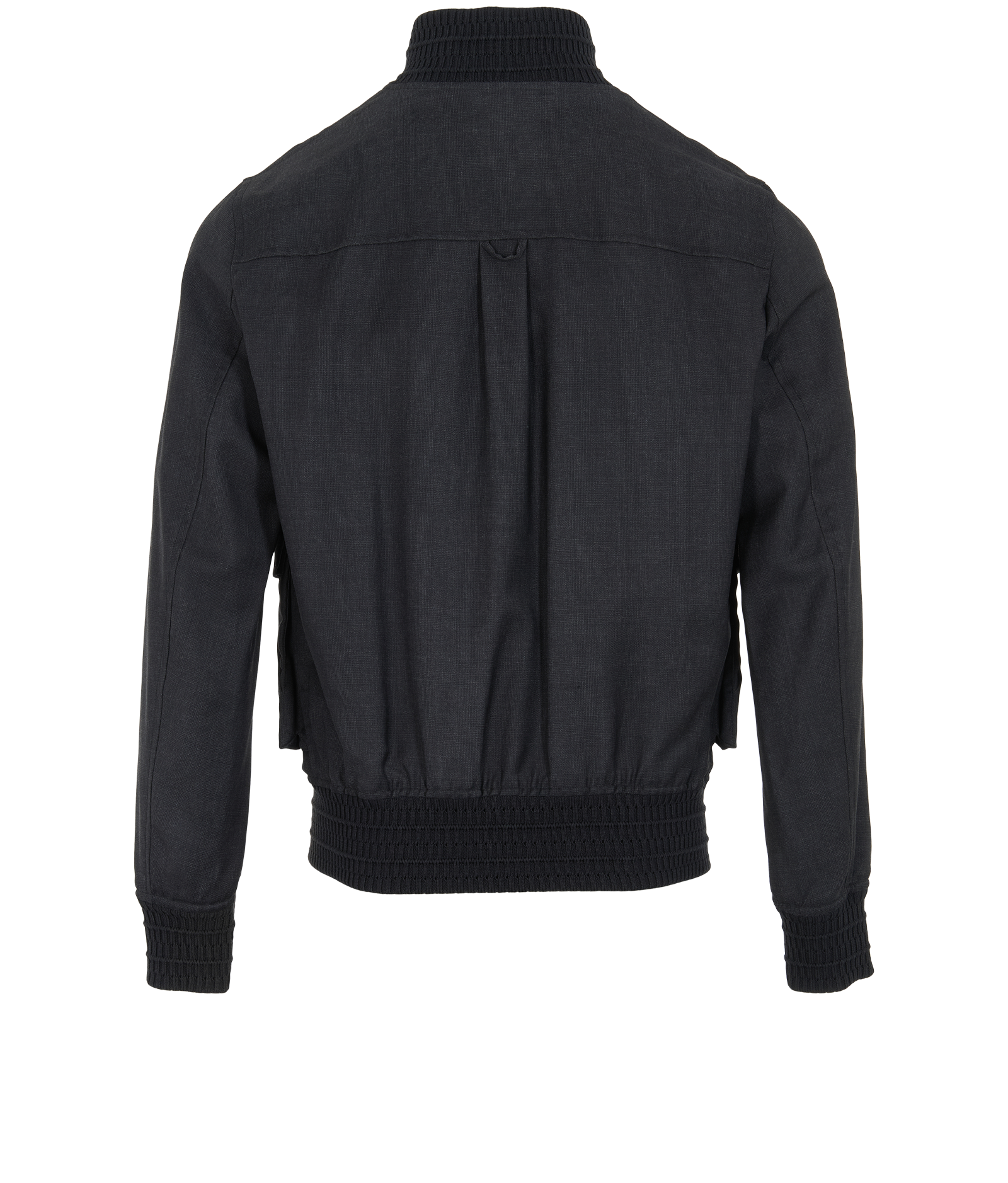 Saint Laurent Harrington Bomber Jacket, &pound;450, Clothing, Grey, Cotton/Modal, Back view