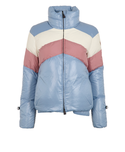 Moncler Grenoble Lamar Chevron Jacket, &pound;550, Clothing, Blue, Down Feathers, Front view