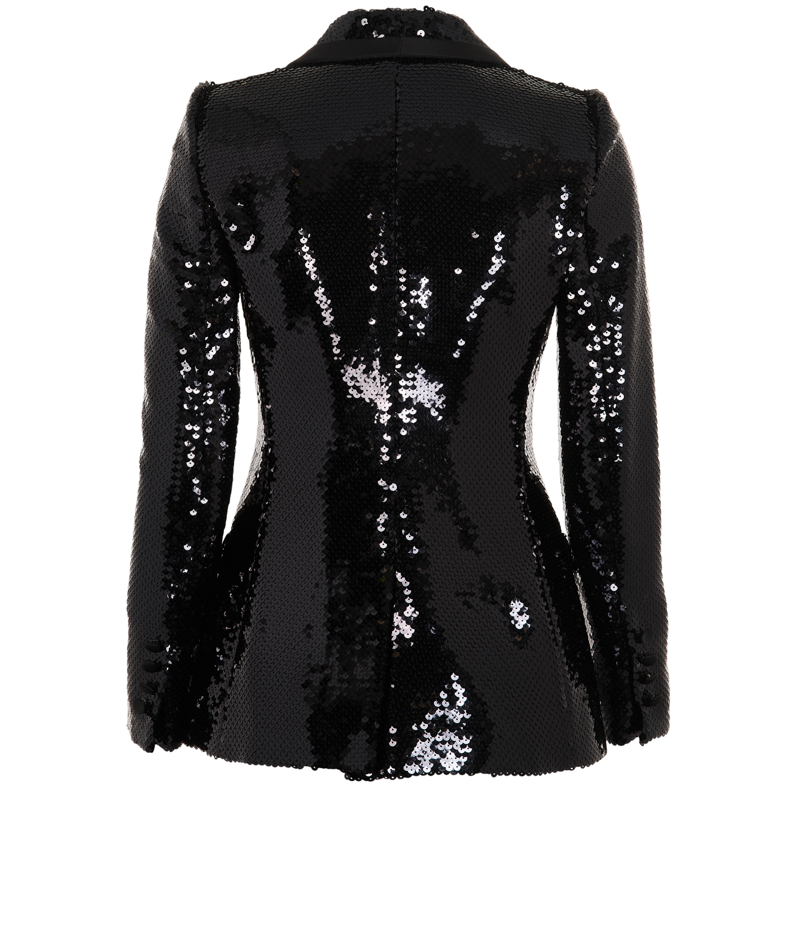 Dolce & Gabbana Sequin Jacket, &pound;320, Clothing, Black, Polyester Mix, Back view
